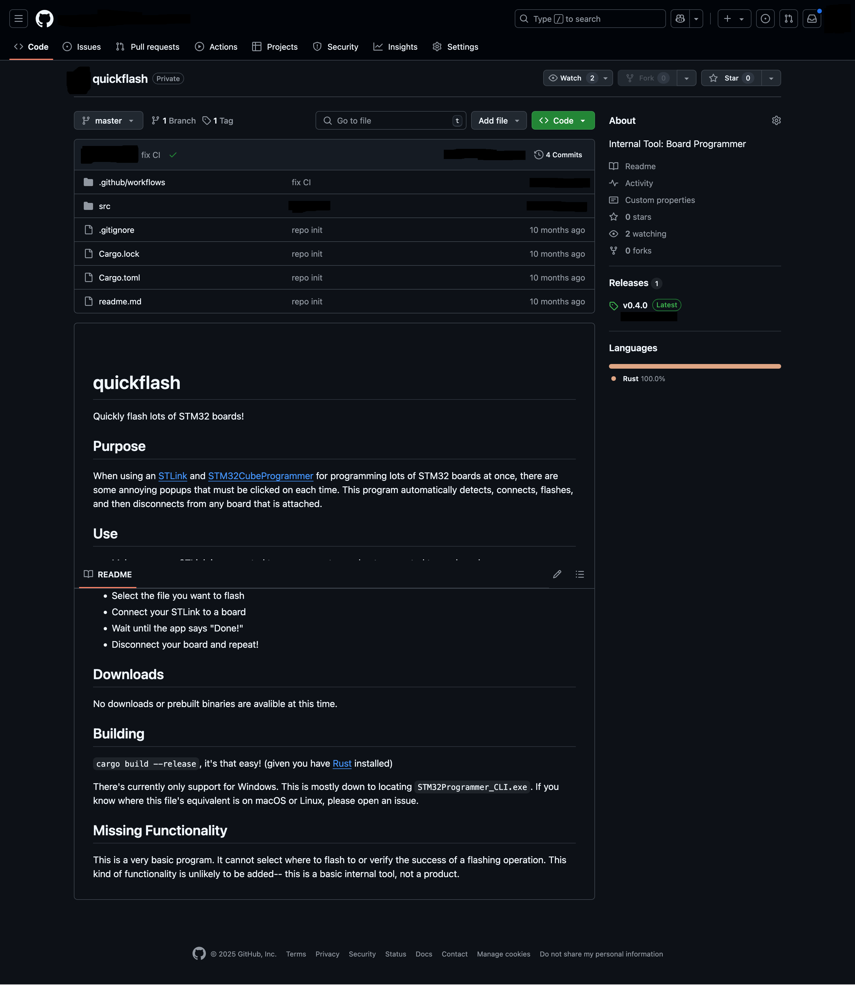 github repo